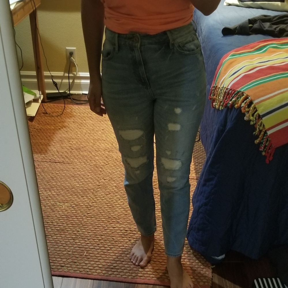 Pacsun - Rework Blue Patch and Repair Retro Jeans - Picture 9 of 10